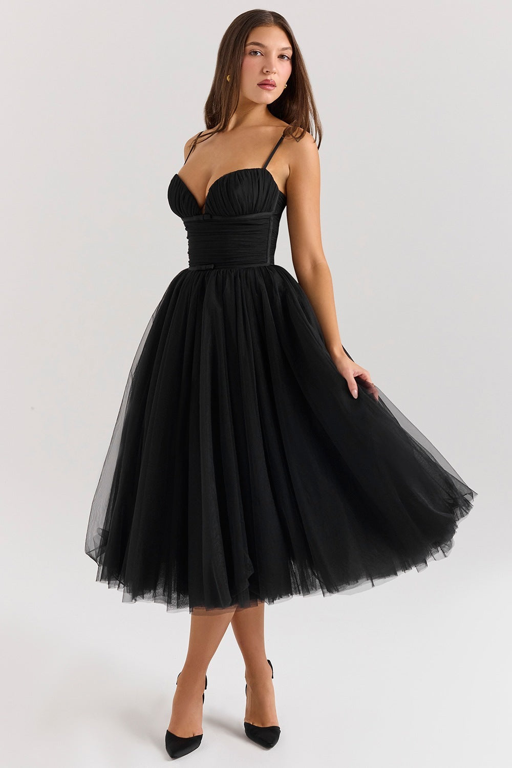 Sling Backless Dress Christmas Banquet